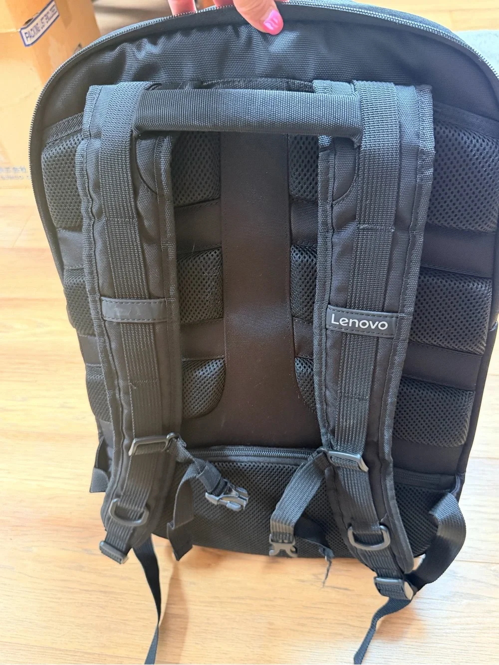 Lenovo -Legion- Black Hard-Shell Laptop Backpack
